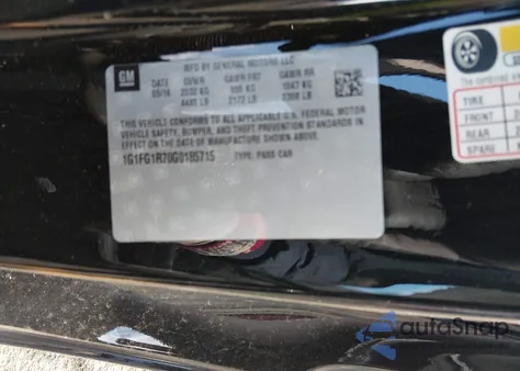 2016 Chevrolet Camaro 2Ss z USA, uszkodzony, nr VIN 1G1FG1R70G0185715